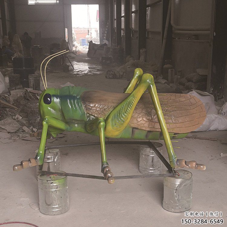 幼兒園蝗蟲雕塑，鐵藝文化雕塑，鑄造制作