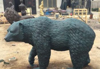 售樓處黑熊雕塑 商業街仿真雕塑 動物擺件