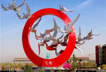 飯店鴿子雕塑，鍍金歐式雕塑，鍍金工藝