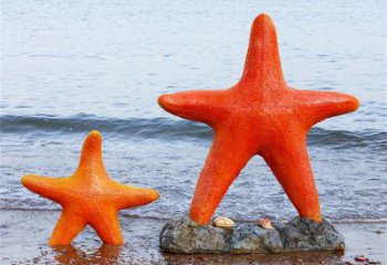 街道海星雕塑，鑄銅海洋雕塑，古銅效果