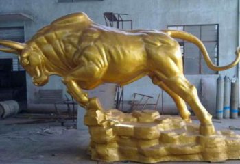 仿真開荒牛雕塑 店門口園林雕塑 動(dòng)物小品