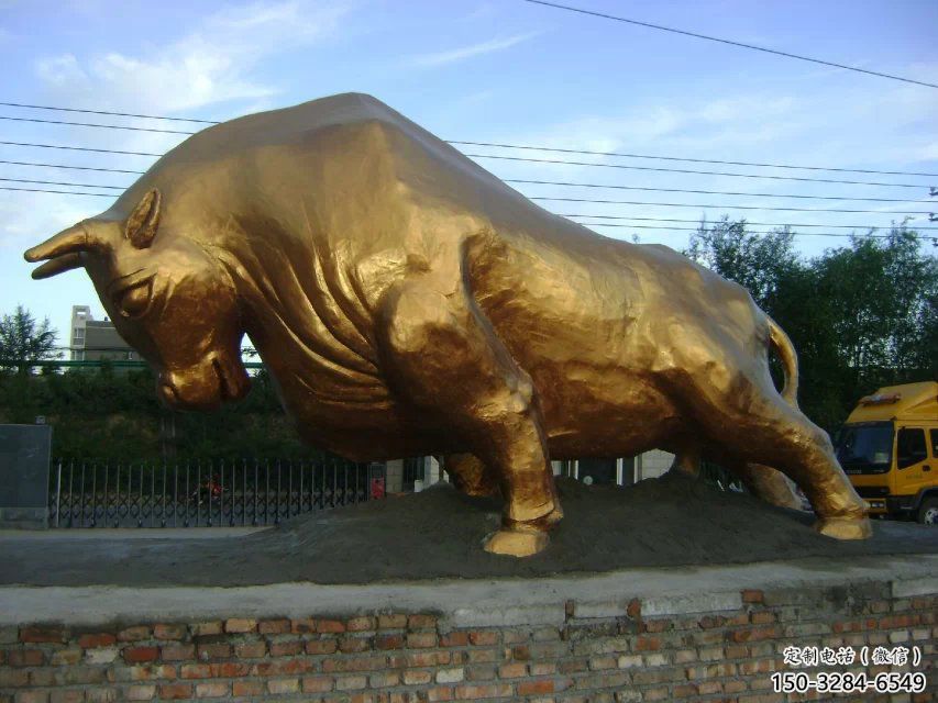 商場華爾街牛雕塑 仿真雕塑 店門口小品