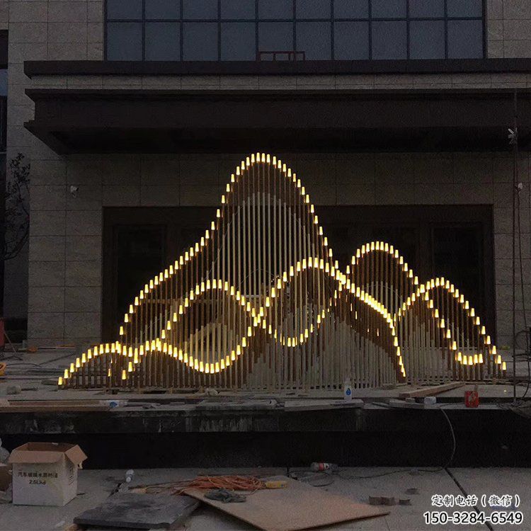 房地產假山雕塑，仿古景觀雕塑，噴砂制造