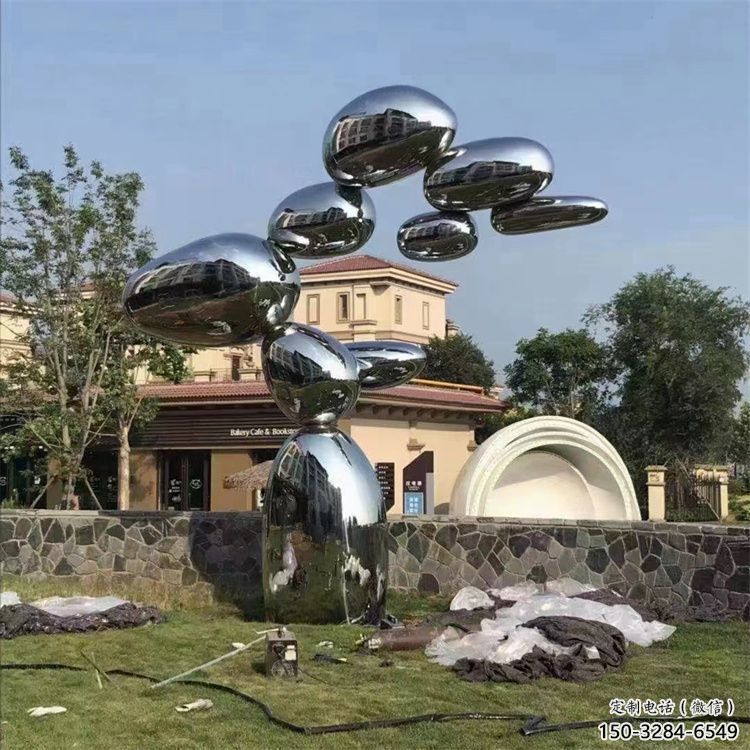 街道景觀石雕塑，鑄銅景觀雕塑，古銅效果