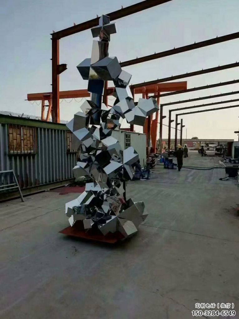 農村景觀石雕塑，鏤空景觀雕塑，抽象效果