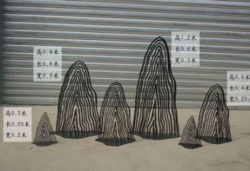 售樓部假山雕塑，噴砂發光雕塑，烤漆題材