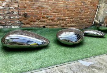 步行街景觀石雕塑，鑄銅景觀雕塑，鏤空方式