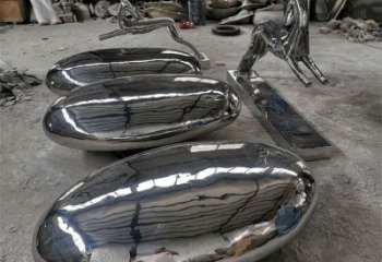 小區(qū)景觀石雕塑，拉絲景觀雕塑，抽象效果