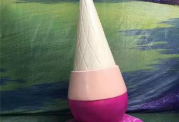 售樓部冰淇淋雕塑，噴砂發光雕塑，彩繪題材