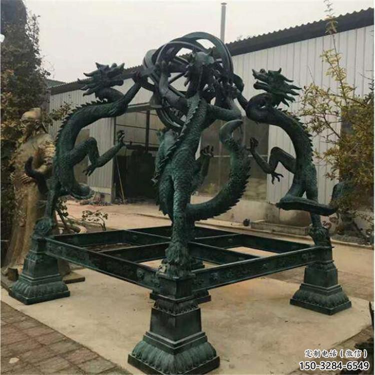 大型渾天儀雕塑，鍍銅景觀雕塑，鏡面工藝