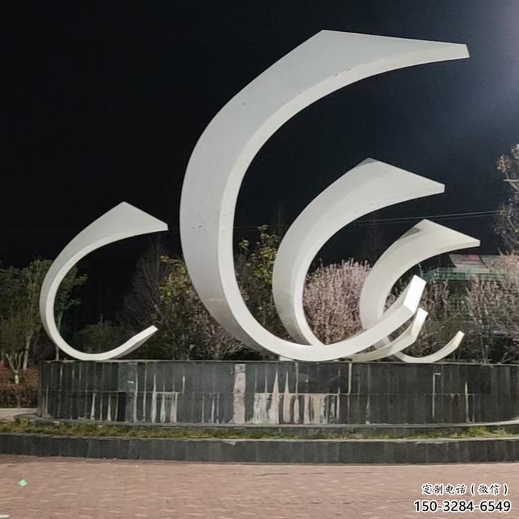 城市帆船雕塑，噴漆體育雕塑，古銅效果