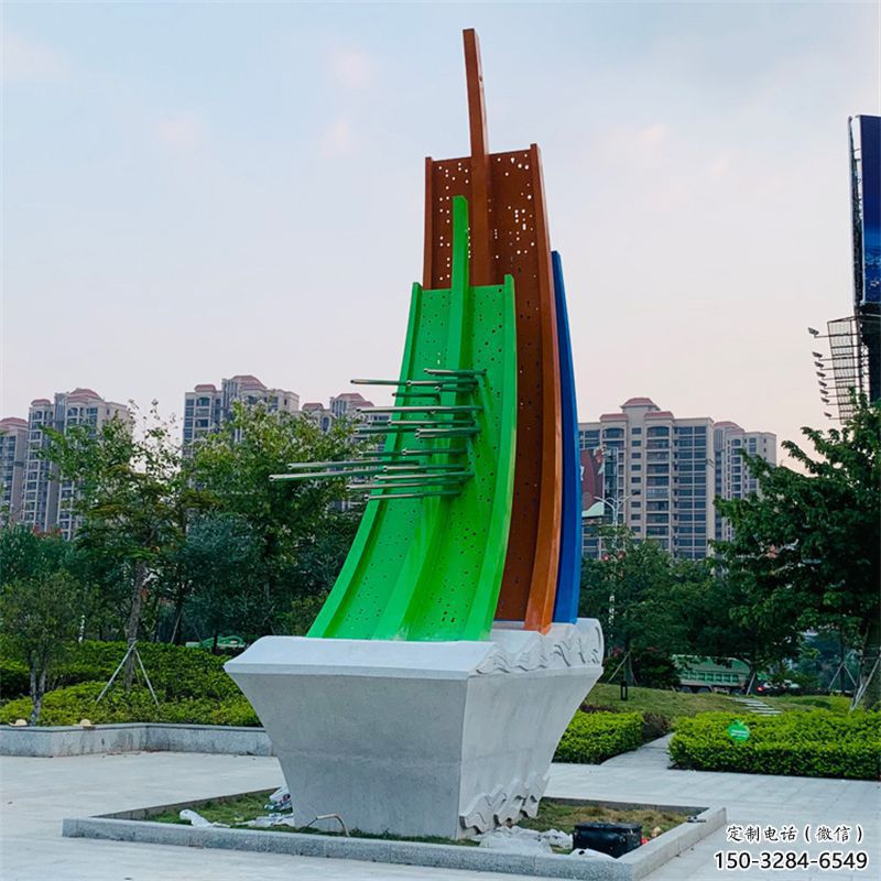 醫(yī)院帆船雕塑，仿古景觀雕塑，仿古擺件