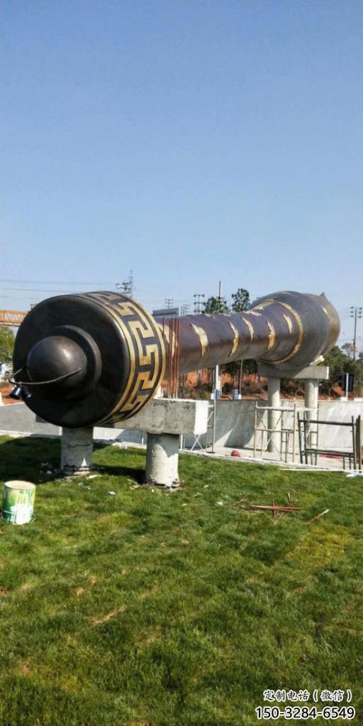 室內(nèi)毛筆雕塑，拉絲景觀雕塑，抽象效果