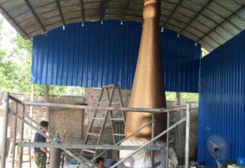 公園毛筆雕塑，噴砂發光雕塑，鍛造工藝