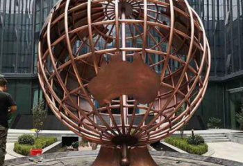 醫院地球儀雕塑，仿古景觀雕塑，仿古擺件