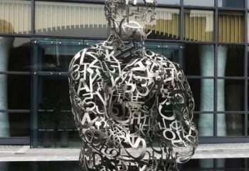 景觀字母人物 雕塑，鍍銅景觀雕塑，鍍銅工藝