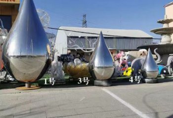 農(nóng)村水滴雕塑，鏤空景觀雕塑，抽象效果