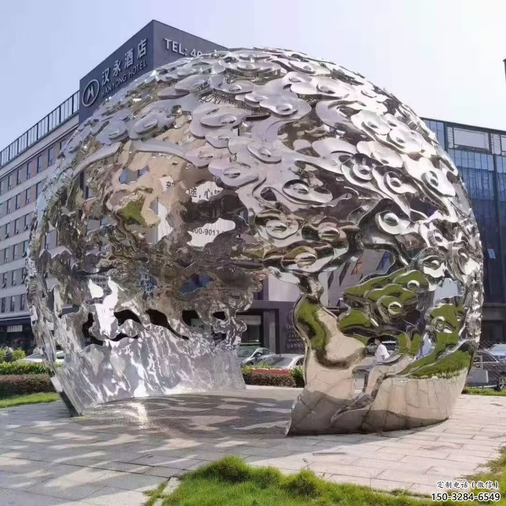 戶外云朵雕塑，鍍金歐式雕塑，鍛造工藝