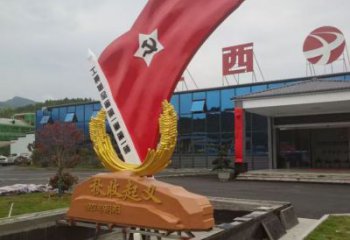 黨徽雕塑，革命黨建雕塑，黨建擺件