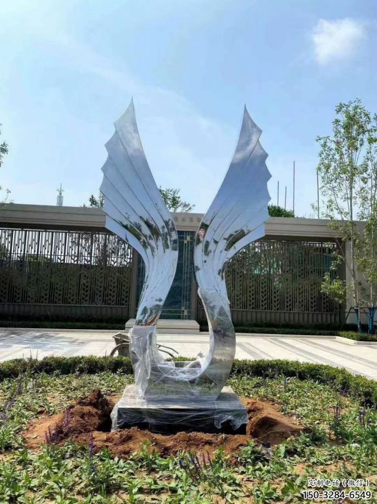 戶外翅膀雕塑，公園歐式雕塑，公園工藝