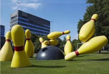 戶外保齡球雕塑，公園歐式雕塑，烤漆工藝