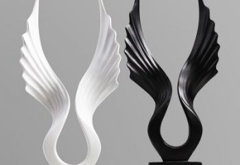 景區(qū)翅膀雕塑，公園歐式雕塑，鐵藝材質