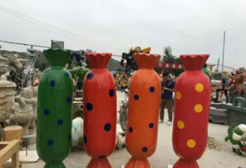 景觀棒棒糖雕塑 彩繪剪紙小品 校園雕塑
