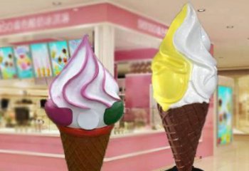 鋼管雪糕雕塑 異形噴水小品 農(nóng)村雕塑