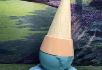 烤漆雪糕雕塑 鋼管景觀小品 室內(nèi)雕塑