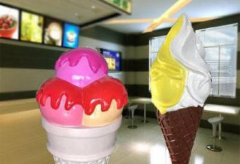 鏤空雪糕雕塑 噴水園林小品 住宅小區(qū)雕塑