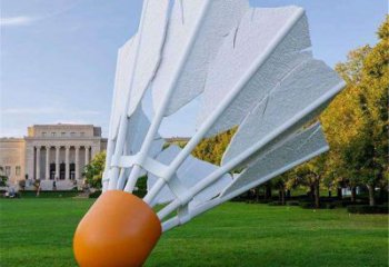 城市羽毛球雕塑 風景區(qū)彩繪雕塑 抽象擺件