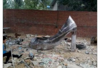 景觀高跟鞋雕塑 剪影景觀小品 商業街雕塑