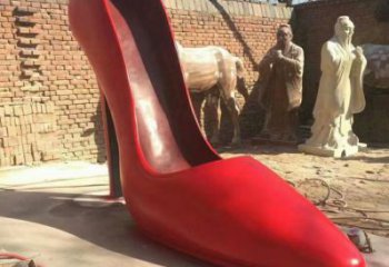 景觀高跟鞋雕塑 烤漆大型小品 酒店雕塑