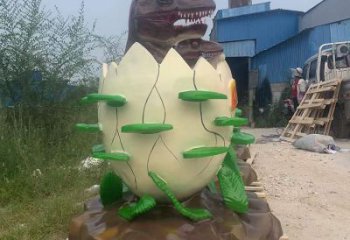 提供酒店恐龍蛋雕塑 庭院仿真雕塑 彩繪小品