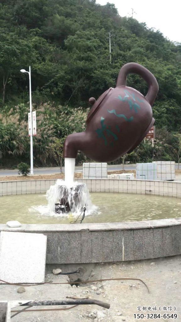 房地產懸壺雕塑 剪影景觀擺件 鍛造雕塑