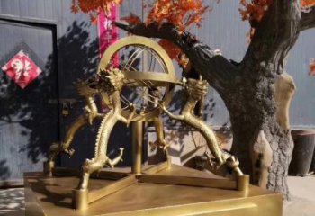 廣場地動儀雕塑，抽象水景雕塑，抽象效果