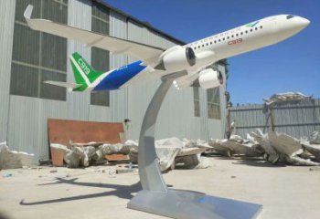 酒店飛機雕塑 景觀美陳小品 現代雕塑