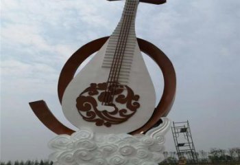 吉他雕塑 歐式步行街小品 大型商場(chǎng)雕塑