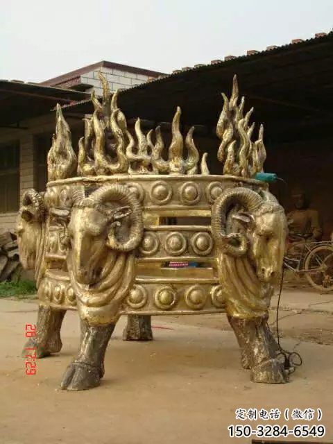 廣場福鼎雕塑 抽象景觀小品 烤漆雕塑