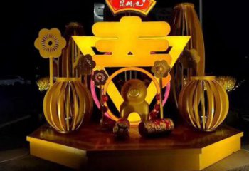 發(fā)光文字雕塑 歐式步行街小品 大型商場雕塑