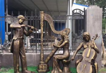 幾何鋼琴雕塑 發光公園小品 大門口雕塑