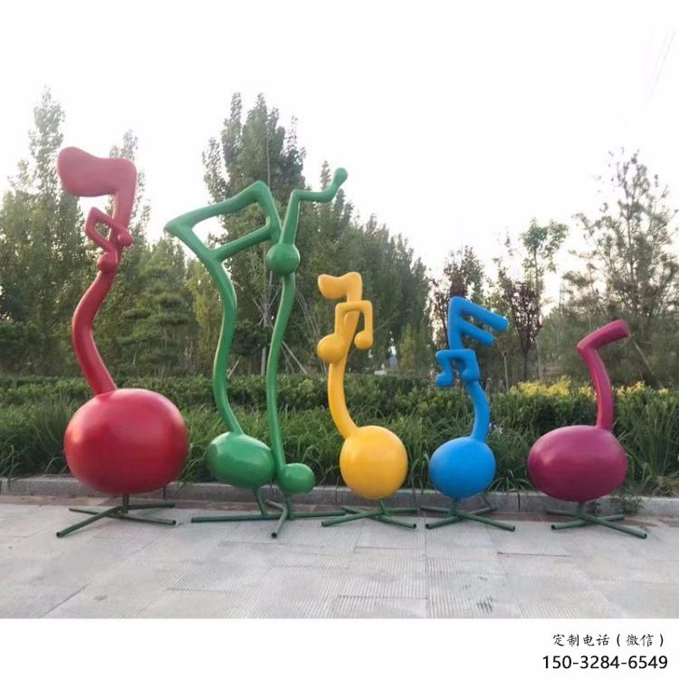 大型商場音符雕塑 仿真景觀擺件 鏡面雕塑