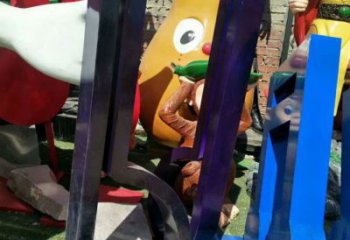 草地音符雕塑 現代校園小品 大型雕塑