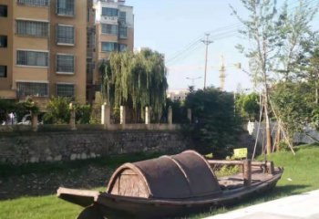 創意船艇雕塑 啞光景觀小品 公園雕塑