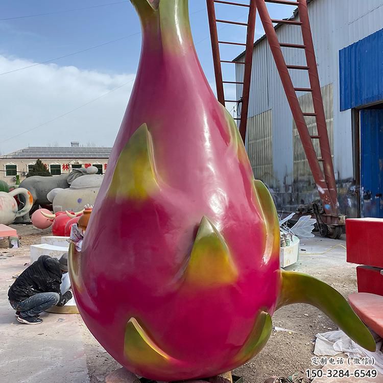 仿真火龍果雕塑 酒店公園雕塑 風(fēng)景區(qū)擺件