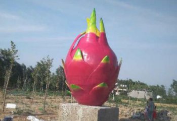 城市火龍果雕塑 風景區彩繪雕塑 抽象擺件