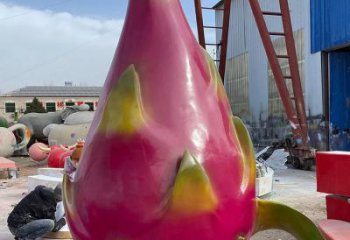 仿真火龍果雕塑 酒店公園雕塑 風景區擺件