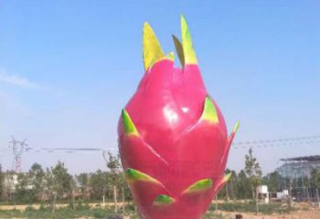 古銅色火龍果雕塑 大型城市雕塑 商業(yè)街?jǐn)[件