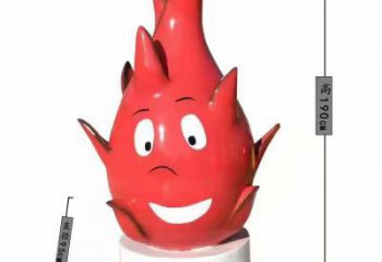 園林火龍果雕塑 城市廣場(chǎng)雕塑 步行街?jǐn)[件