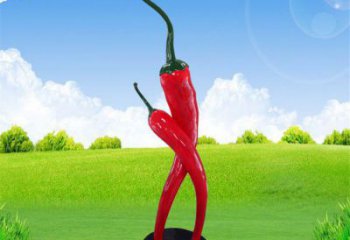 大型辣椒雕塑 商業(yè)街廣場雕塑 蔬菜擺件